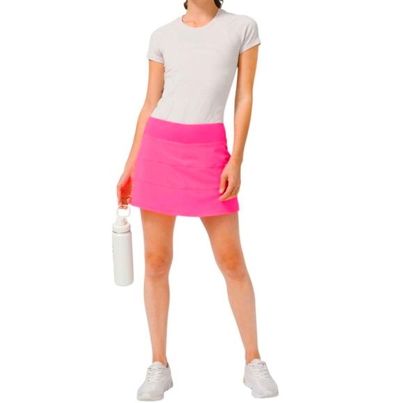 Lululemon Pace Rival Skirt Long Pink Highlight - Picture 5 of 9